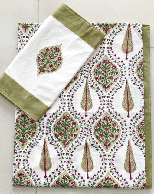 Indian Handmade Block Print Cotton Duvet Cover - image 1