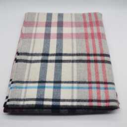 Pure Scottish Lambswool Grey Check Blanket/Throw/Finest Quality/Made in Scotland - thumbnail 3