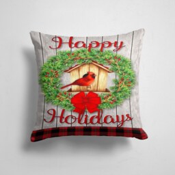 Merry Christmas Cushion Cover/xmas Home Decoration/Festive Throw Pillow/Christmas Cushion/Seasonal Decor/Winter Decoration/Living Room Decor - thumbnail 3