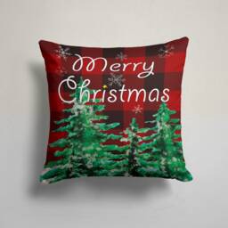 Merry Christmas Cushion Cover/xmas Home Decoration/Festive Throw Pillow/Christmas Cushion/Seasonal Decor/Winter Decoration/Living Room Decor - thumbnail 2