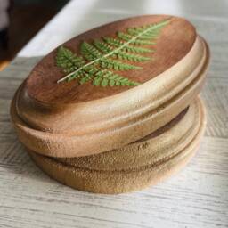 Mini Forest Fern Wall Art - Botanical Fern Wall Hanging Pressed Floral Framed Flower-Gallery Decor Nature Lover Gift - thumbnail 3