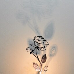 Led Flower Lamp, Metal, Handmade - thumbnail 3