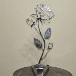 Led Flower Lamp, Metal, Handmade - thumbnail 4