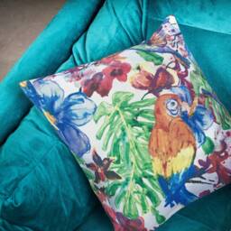 "Watercolour Jungle Parrot Cushion Cover Throw Pillow. 16""/18""/20" - thumbnail 2