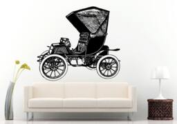 Classic Old School Antique American Muscle Sports Racing Fast Car Automobile Vehicle Wall Decal Vinyl Sticker Mural Room Decor L696