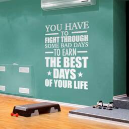 Gym, Fitness, Home Gym Decor, Bodybuilding, Sports Decals, Wall Decals - Skufbd - thumbnail 2