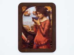 Destiny John William Waterhouse Pre-Raphaelite Woman Lady Ships Sea Painting Wooden Framed Art Print - thumbnail 1
