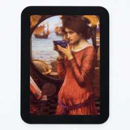 Destiny John William Waterhouse Pre-Raphaelite Woman Lady Ships Sea Painting Wooden Framed Art Print - thumbnail 2