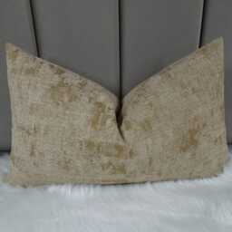 Gold Textured Chenille Cushion Cover Pillow Case /Large Pillow Sham Modern Home Decor - thumbnail 2