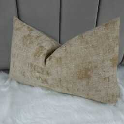 Gold Textured Chenille Cushion Cover Pillow Case /Large Pillow Sham Modern Home Decor - thumbnail 3