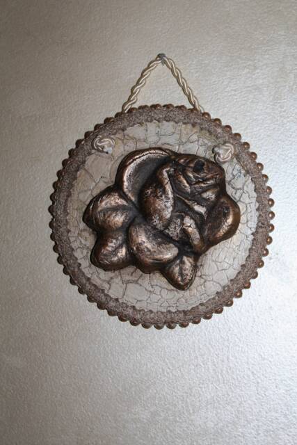 Handmade Stone & Clay Rose Wall Hanging - 5 - image 1