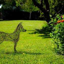 Dog Sculpture, Wire Art, Holiday Gift, Animal Zodiac, Year Of The - thumbnail 2