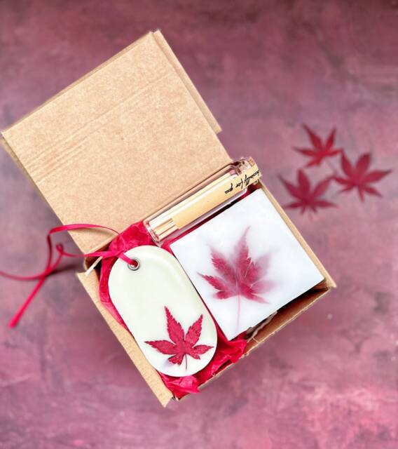 Large Candle Gift Set, Fall Gift, Gift Idea For Women, Thank You Gift, Natural Set, Natural Box, Birthday Box, Autumn Decor - image 1