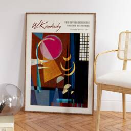 Wassily Kandinsky Exhibition Poster, Scharf-Ruhig, Abstract Wall Art Decor, Print, Bauhaus Gift, A1/A2/A3/A4 - thumbnail 2
