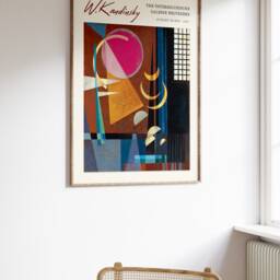 Wassily Kandinsky Exhibition Poster, Scharf-Ruhig, Abstract Wall Art Decor, Print, Bauhaus Gift, A1/A2/A3/A4 - thumbnail 3