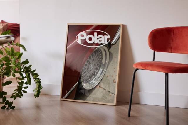 Vintage Car Wheel Poster Automotive Wall Art Print - image 1