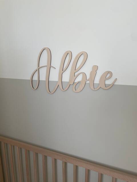 Personalised Name Signs, Wall Art, Wooden Sign, Nursery Decor, Photo Prop - image 1