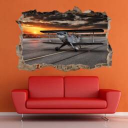 Aircraft Airplane Wall Sticker Plane Decor Print Poster Art Kids Stickers Gift Fot Boy - thumbnail 3