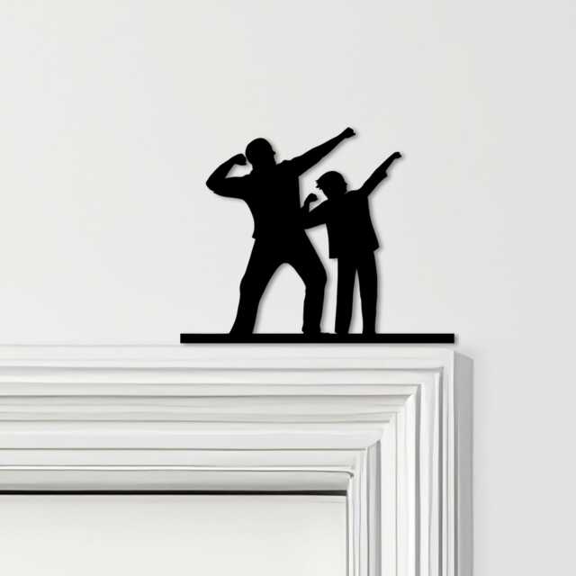 Door Topper Father & Son Various Colours Top Of Decorative Sign - Sign, Novelty Wall Decor, Frame Art, Art - image 1