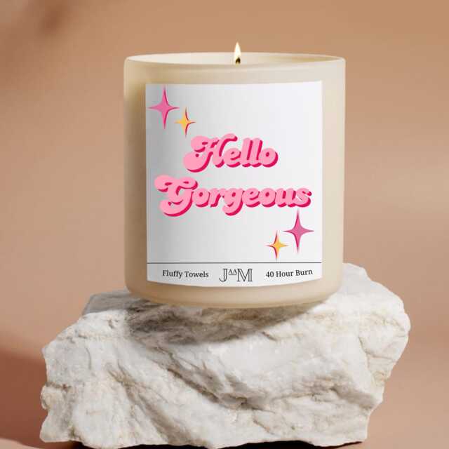 Hello Gorgeous Candle - Soy Wax Gift Box Valentines Day Girlfriend Set For - image 1