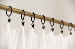 Cotton Clip Top Curtain Panel, Egyptian Cotton Voile - thumbnail 1
