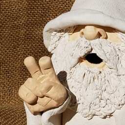 White Wizard Making Peace Sign - thumbnail 2