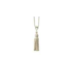 2x Coastal Padstow Tieback With Bullion Skirt - Jute/Cotton 900mm Embrace Tassel Pair - thumbnail 3