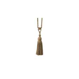 2x Coastal Padstow Tieback With Bullion Skirt - Jute/Cotton 900mm Embrace Tassel Pair - thumbnail 2