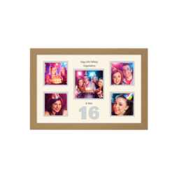 16Th Photo Frame Word Birthday Special Gift 5Sqbox-963D By Photos in A Word - thumbnail 1