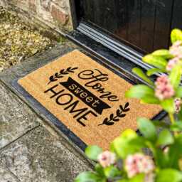 Home Sweet - Classic Doormat For A Cozy & Inviting Entryway A Simple, Heartfelt Welcome Front Doors, Porches, Hallways - thumbnail 3