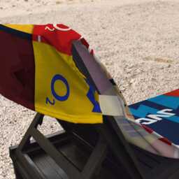 The Gooners - Kit Montage Multicoloured Sunbed Towel With Pockets - thumbnail 4