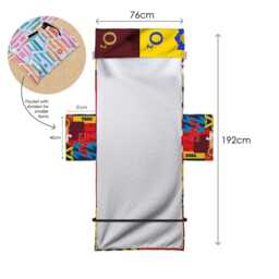 The Gooners - Kit Montage Multicoloured Sunbed Towel With Pockets - thumbnail 3