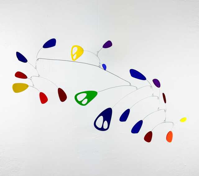 Modern Hanging Mobile Art Mosaic #5 Lightweight Kinetic Sculpture - image 1