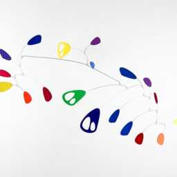 Modern Hanging Mobile Art Mosaic #5 Lightweight Kinetic Sculpture - thumbnail 4