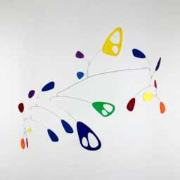 Modern Hanging Mobile Art Mosaic #5 Lightweight Kinetic Sculpture - thumbnail 2