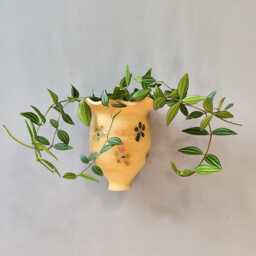Handmade Ceramic Wall Planter Indoor/Outdoor Hanging Plant Pot - thumbnail 3