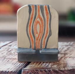 Handmade Ceramic Phone Stand, Charging Dock, Desk Organizer - thumbnail 1
