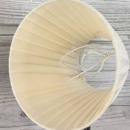 Cream Pleated Candle Lampshade, Clip On Chandelier Lampshade, Candle Clip Shade, Candlestick Lampshades, Small On Wall Light - thumbnail 3