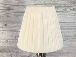 Cream Pleated Ribbon Lampshade, Candle Clip-On Shade