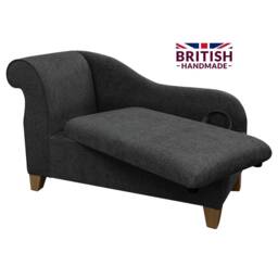 Handmade Storage Chaise Longue Atlanta Grey Ottoman Blanket Box - thumbnail 1