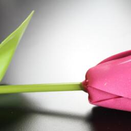Metal Tulip, Pink Wedding Flower, Industrial, 11Th Anniversary, 6Th 4Th Flower - thumbnail 4
