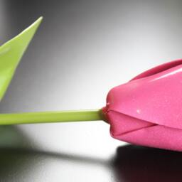 Metal Tulip, Pink Wedding Flower, Industrial, 11Th Anniversary, 6Th 4Th Flower - thumbnail 2