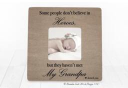 Fathers Day Gift For Grandpa, Grandpa Frame, Gift, Grandfather Papa Frame Personalized Picture Grandparents - thumbnail 1