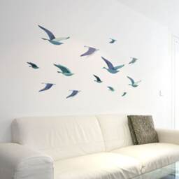 Flock Of Sea Birds Wall Decals - 1290-17 - thumbnail 1