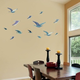 Flock Of Sea Birds Wall Decals - 1290-17 - thumbnail 2
