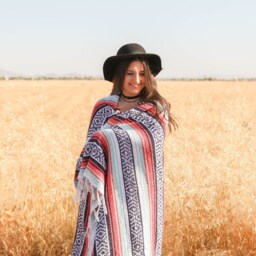 Teal Orange Colorful Handmade Mexican Blanket Throw Beach Camping Yoga Serape Saltillo Southwest Decor - thumbnail 4
