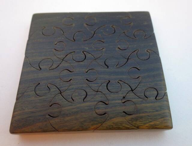 Lignum Vitae Handmade Wooden Jigsaw Puzzle - image 1