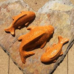 Opulent Orgone Orange Small Koi Fish Sculpture - Energy Harmonizer - thumbnail 4