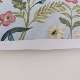 "Cushion Cover in Clarke & Pieris Blue Pink Butterfly 14"" 16"" 18"" 20" - thumbnail 2
