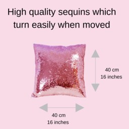 Personalised Magical Unicorn Sequin Cushion - Reversible Sparkle Pillow - Personalized Gift Flip Sequins Decor For Kids - thumbnail 2